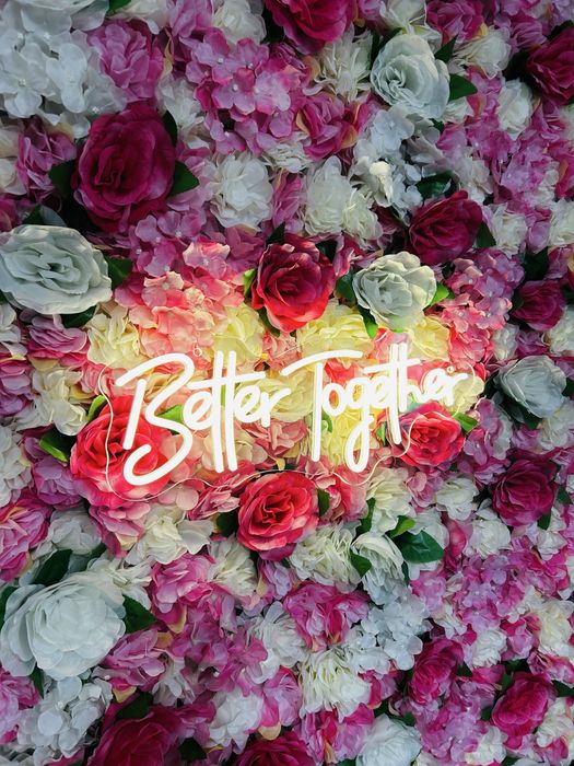 Neon ślubny na wesele Better together