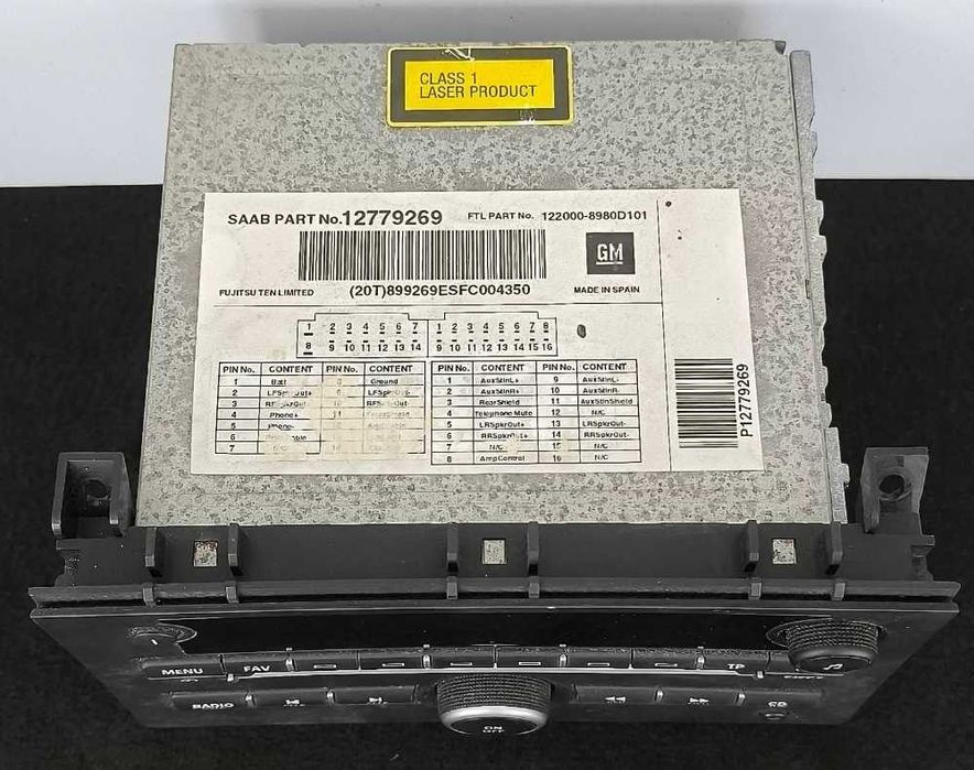Rádio / Auto Rádio 12779269 - SAAB 9-3