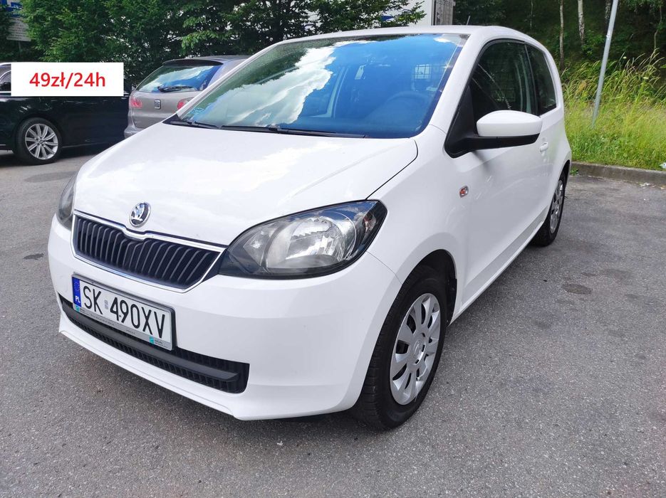 Wynajem samochodu Citigo LPG 49 zł Bolt food Uber Eats rent car glovo