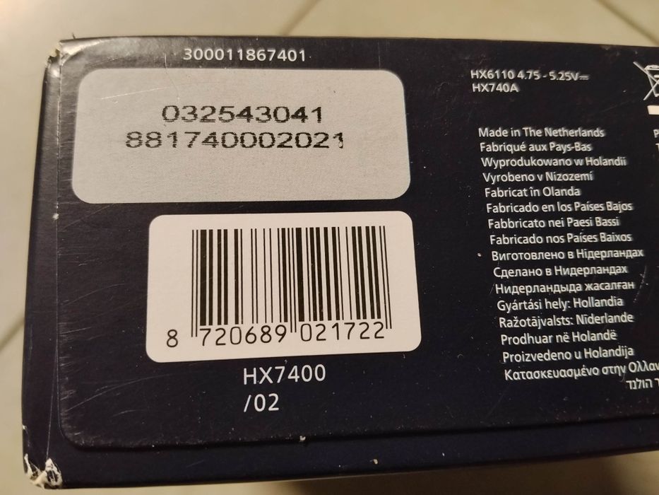 Phillips sonicare 6100 hx7400/02