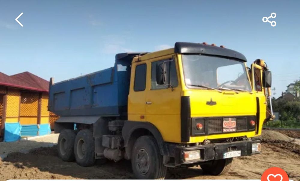 Послуги Маз 20т вивіз грунту і тд.