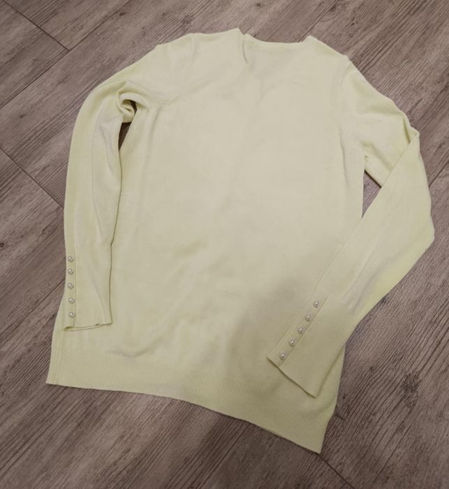Sweter Zara M żółty M cytynowy święta
