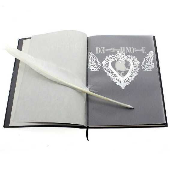 Zestaw DEATH NOTE Notatnik Śmierci pióro zakładka naszyjnik naklejki