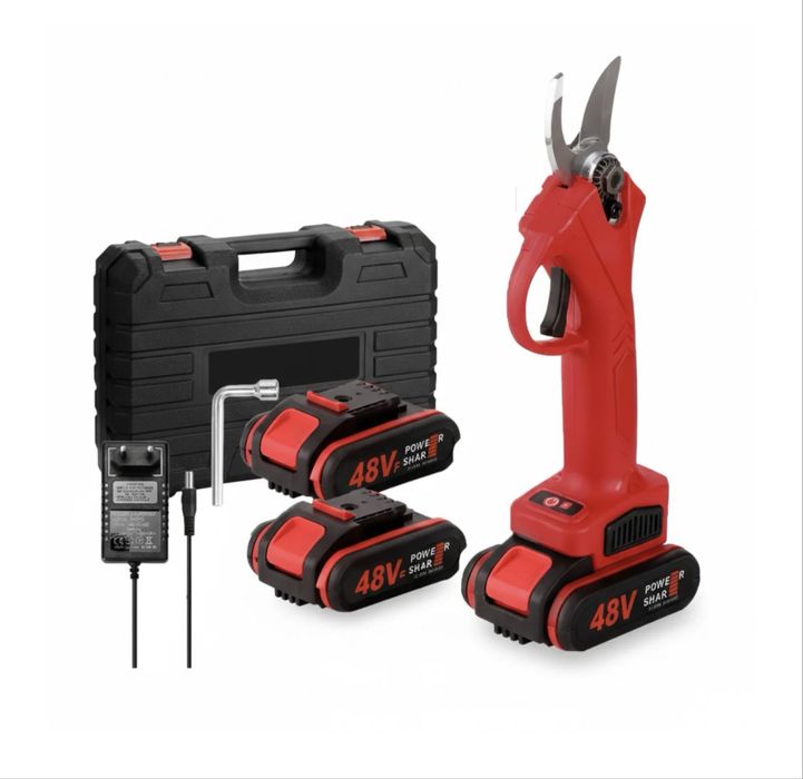 Tesoura de poda eletrica com 2 baterias