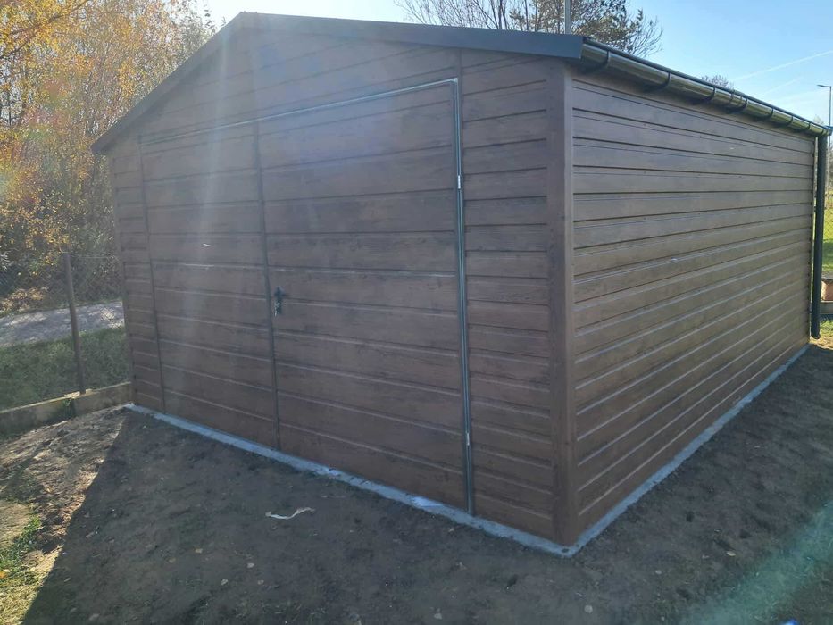 Garaż blaszany 4x5 WZMOCNIONY PROFILAMI. Producent. PROMOCJA !