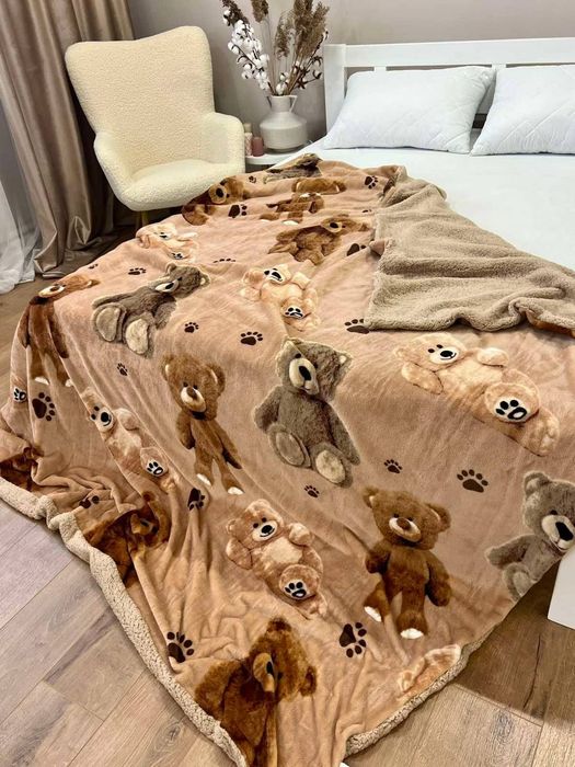 Плед на овчині двосторонній теплий