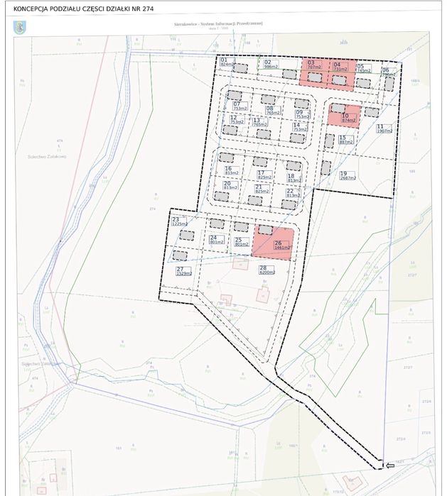 Działka 800 m², Pałubice, Sierakowice, spokojna okolica, blisko lasu ,rzeka