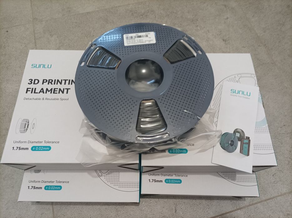 Filament SUNLU PET-G czarny black 1kg