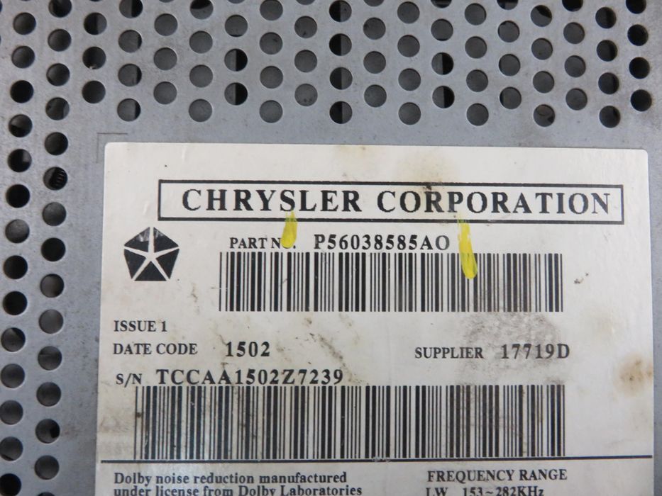 Radio Chrysler Voyager IV  + Kod