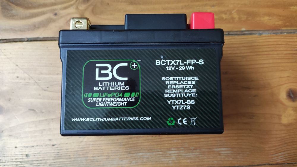 LiFePO4 Літій-залізо-фосфатний для мотоциклів BC Battery BCTX7L-FP-S
