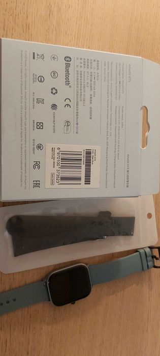 Smartwatch Amazfit GTS niebieski - komplet