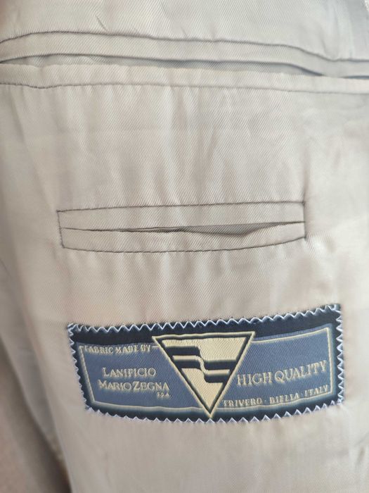 Мужской летний костюм, 100% лён, Италия, Dalton&Forsythe, оливковый.