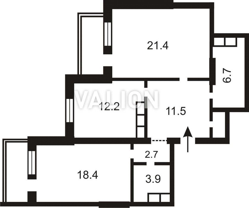 2-кімнатна квартира за адресою вул. Туманяна (площа 85,4 м²) - Atlanta.ua - фото 6