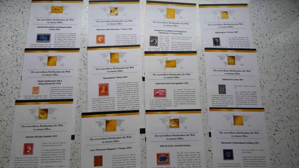 Najcenniejsze Znaczki Świata - Ag/Au