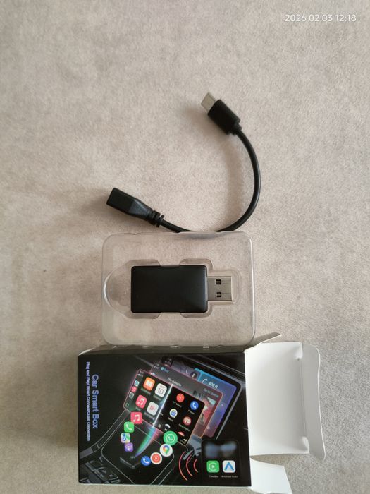Adapter bezprzewodowy do auta  2w1 CarPlay, Android Auto
