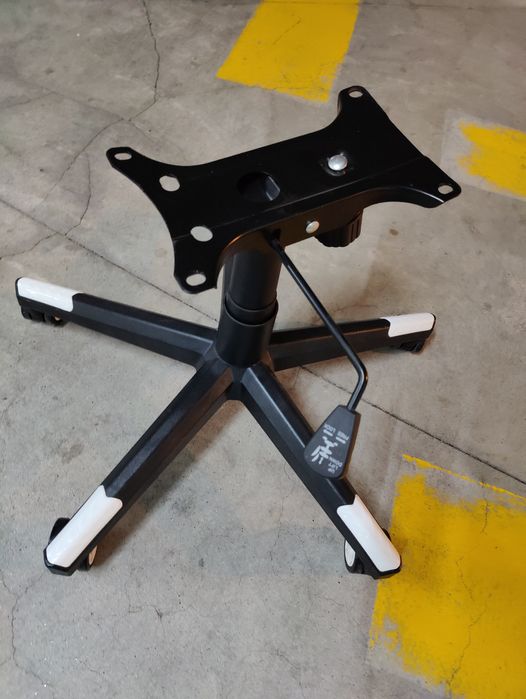 Pé com rodas e amortecedor para cadeira gamer