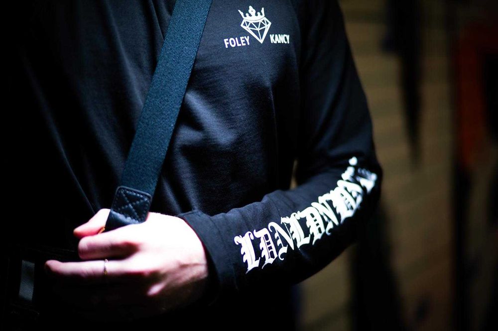 Czarny Longsleeve LDN [Gruba Bawelna]