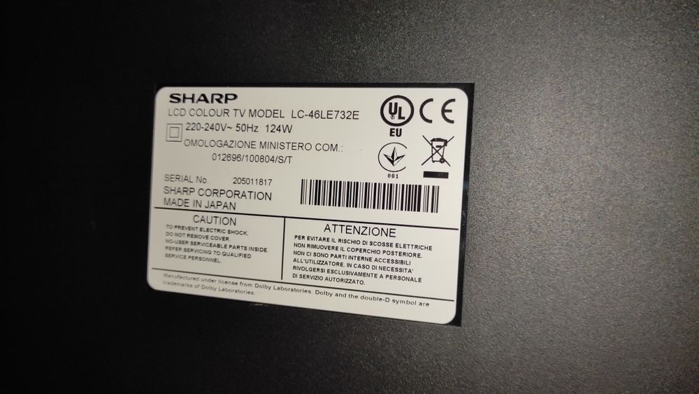 LED Телевізор SHARP LC-46LE732E  46"