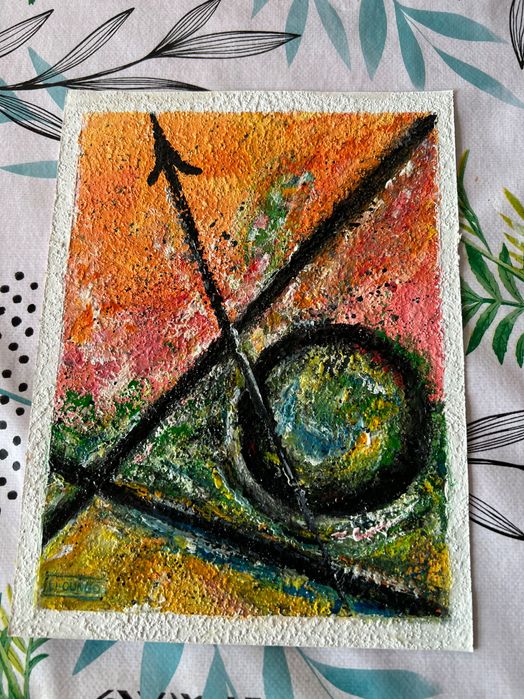 Original abstract painting, Arte Povera, recycled, handmade, vice versa64751152994178121