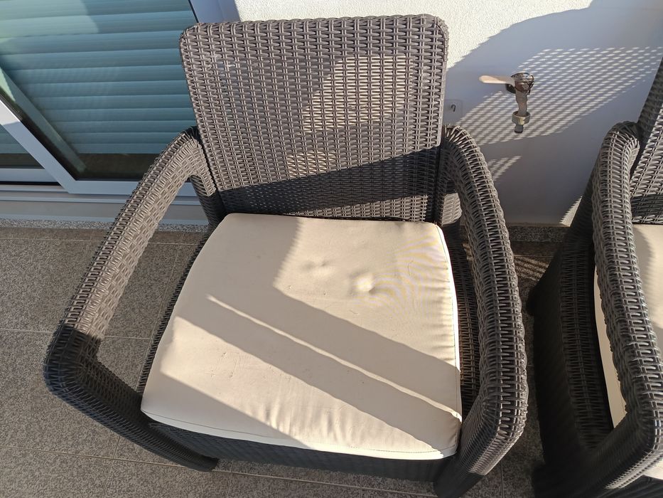 Conjunto jardim em resina