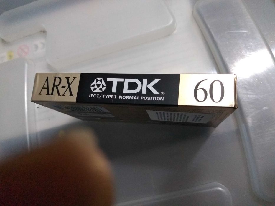 Raríssima cassete de áudio VINTAGE, TDK AR-X 60, NOVA!
