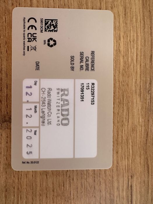 Nowy Rado HyperChrome Gent Quartz męski czarny full set.OKAZJA.3600zl