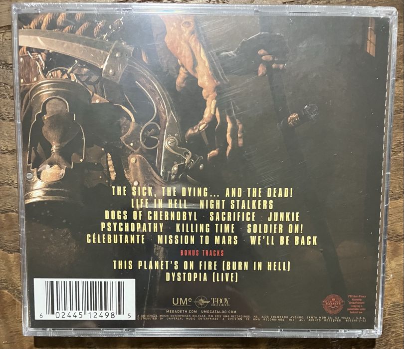 Megadeth - Peace, So Far, Rust, Countdown, Youthnasia, Dystopia, Sick