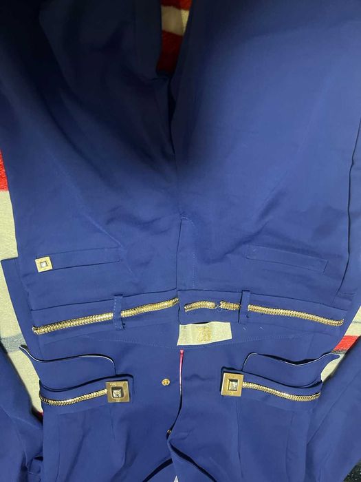 костюм синій брючний