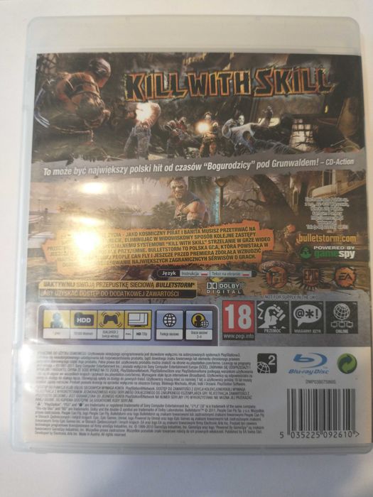 Bulletstorm polska wersja  - gra PS3