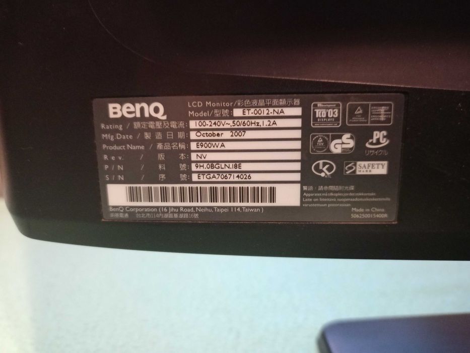 Monitor BENQ E900WA LCD