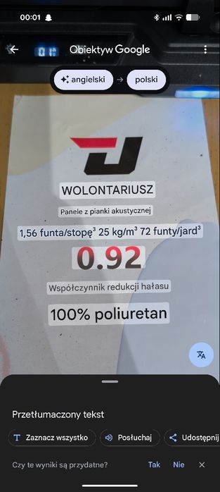 Panele z pianki akustycznej