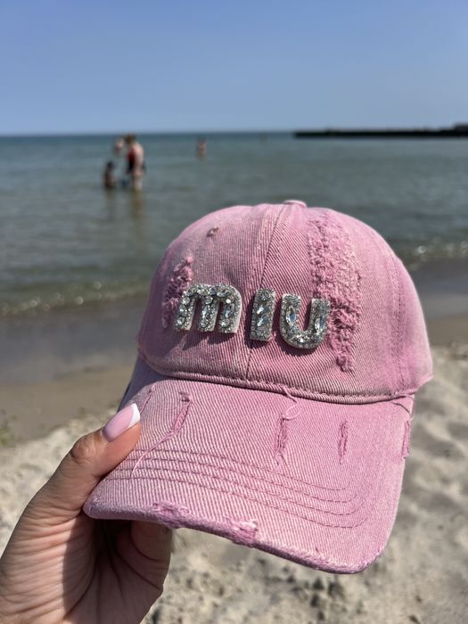 Кепка Miumiu рожева