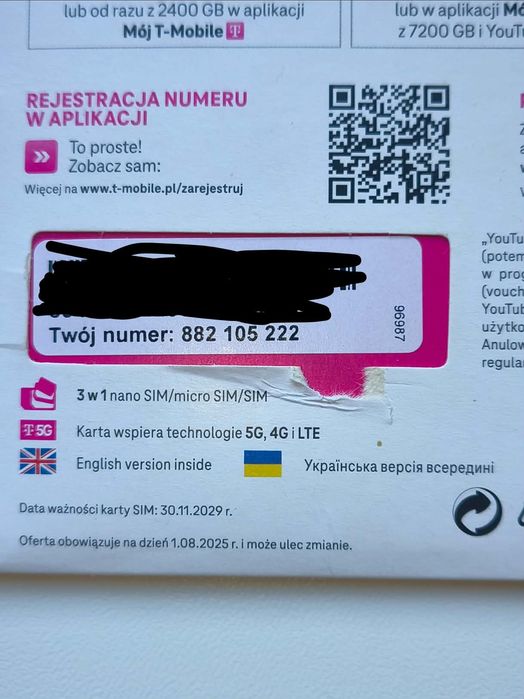 Złoty numer telefonu.