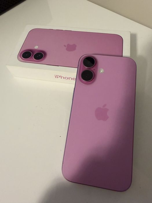 iPhone 16 128 GB różowy – bardzo dobry stan + pudełko