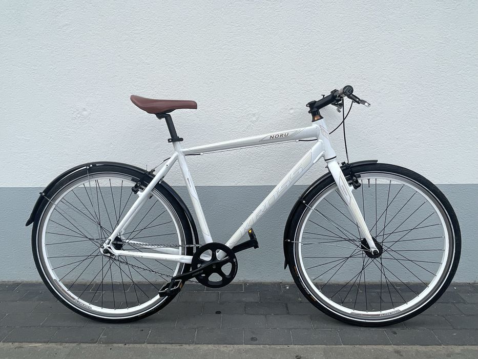 Kross Noru błotniki i zapięcie Kryptonite dzwonek L 21