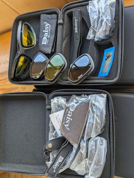 Окуляри DAISY Polarized C5 тактичні військові захисні 4 линзи з поляризацией в футлярі