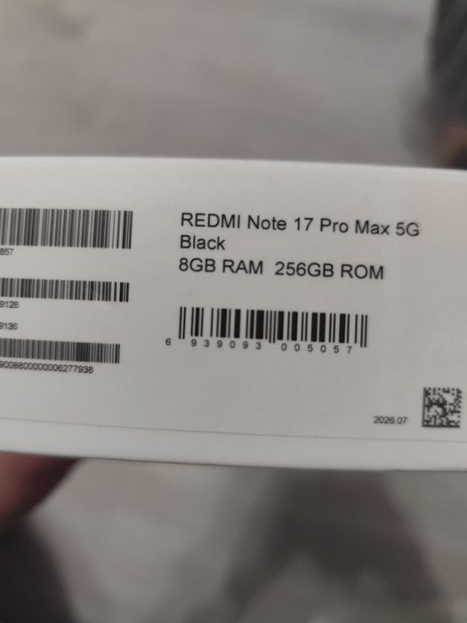 Smartfon redmi note 17 pro max