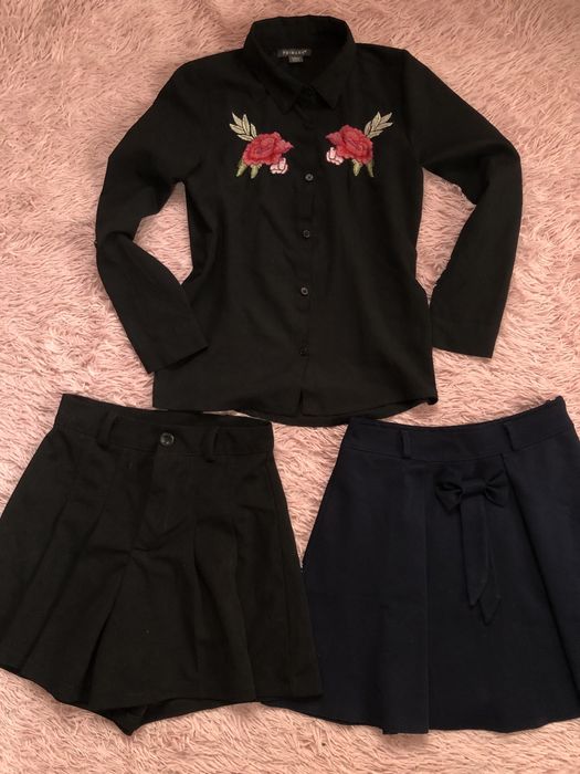 Юбка, шорти, блуза для школи