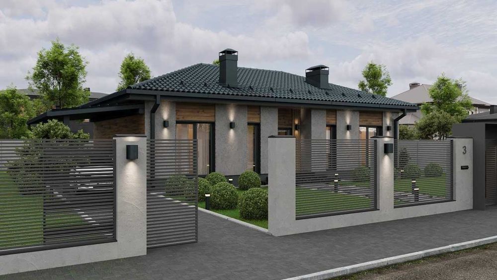 Сучасний будинок «американка» | 3 спальні | Газ | Всі комунікації