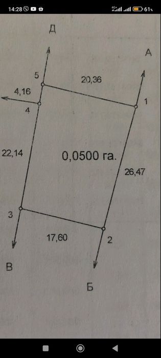 Продам ділянку вул. Польова, 86а  5 соток фактично 7 соток