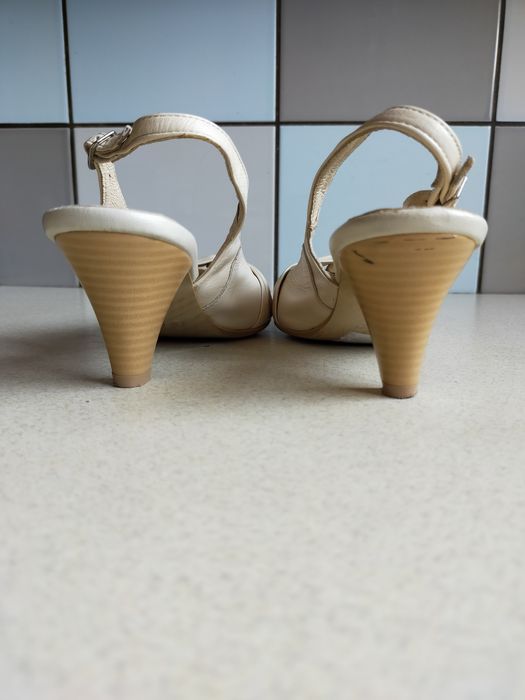 Buty Czółenka szpilk sandałyi Ryłko skórzane jak nowe 36/23 cm