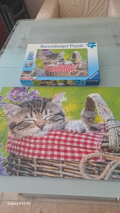 Puzzle 100 el  XXL Ravensburger kot