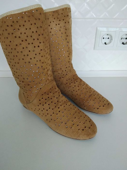 Сапоги женские, замшевые, р.37, 150 грн.