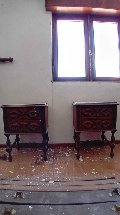 Mobília de quarto completa - Madeira de cerejeira