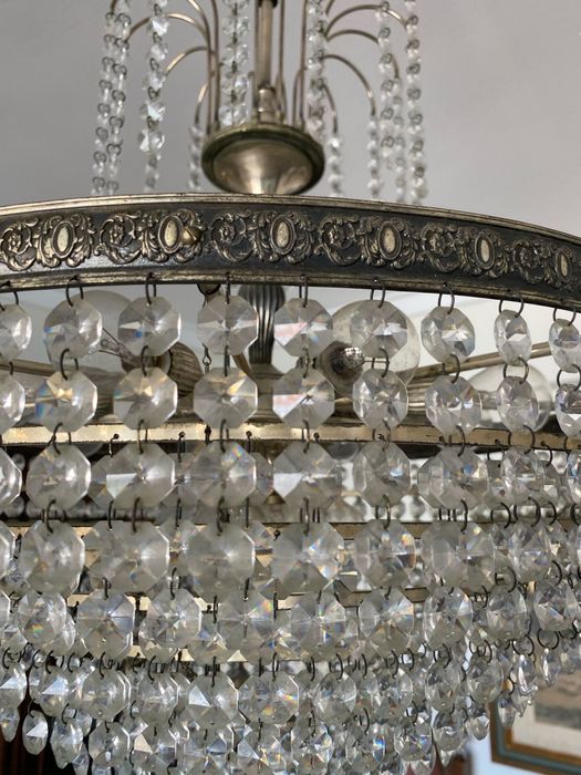 Candeeiro de tecto de cristal