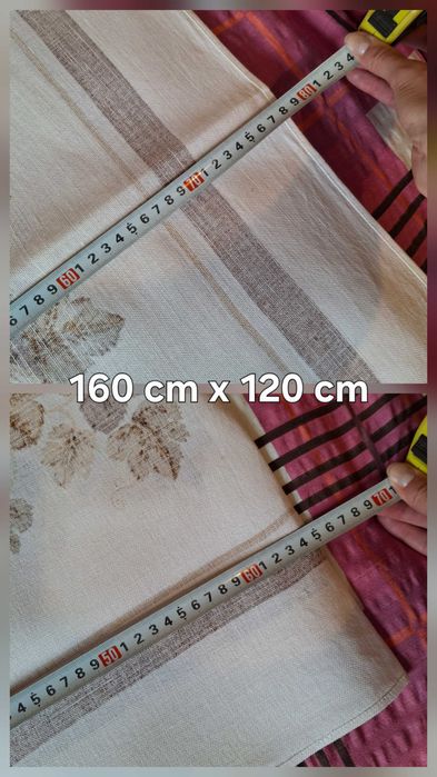 Komplet obrusów lnianych PRL 120 x 160