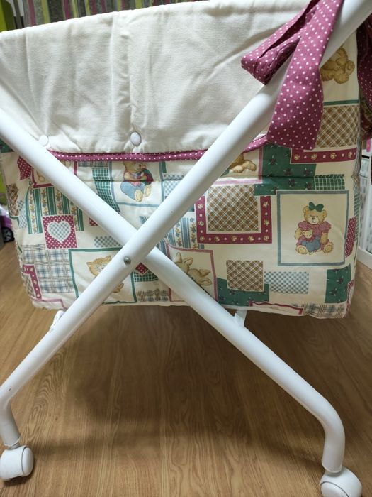 Cama/Berço tesoura para bebé, fecha fácil de transportar 80 cm x 50 cm