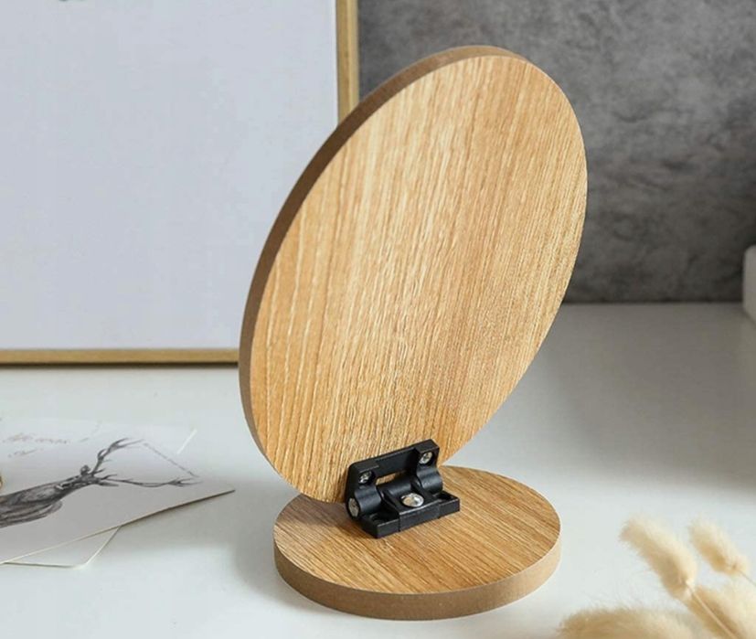 Lusterko kosmetyczne stojące do makijażu glamour loft na toaletkę boho