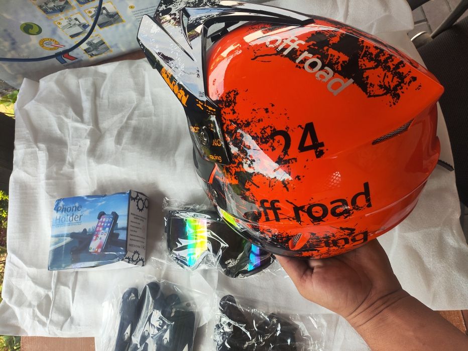 Kask na motor crosa Krosa hulajnogę rower