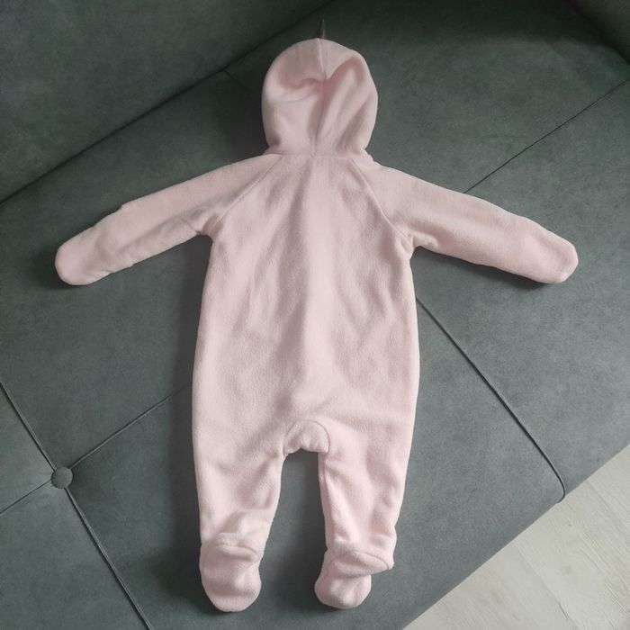 Флісовий чоловічок з капюшоном 3-6 міс., 62-68 для дівчинки. Ромпер
